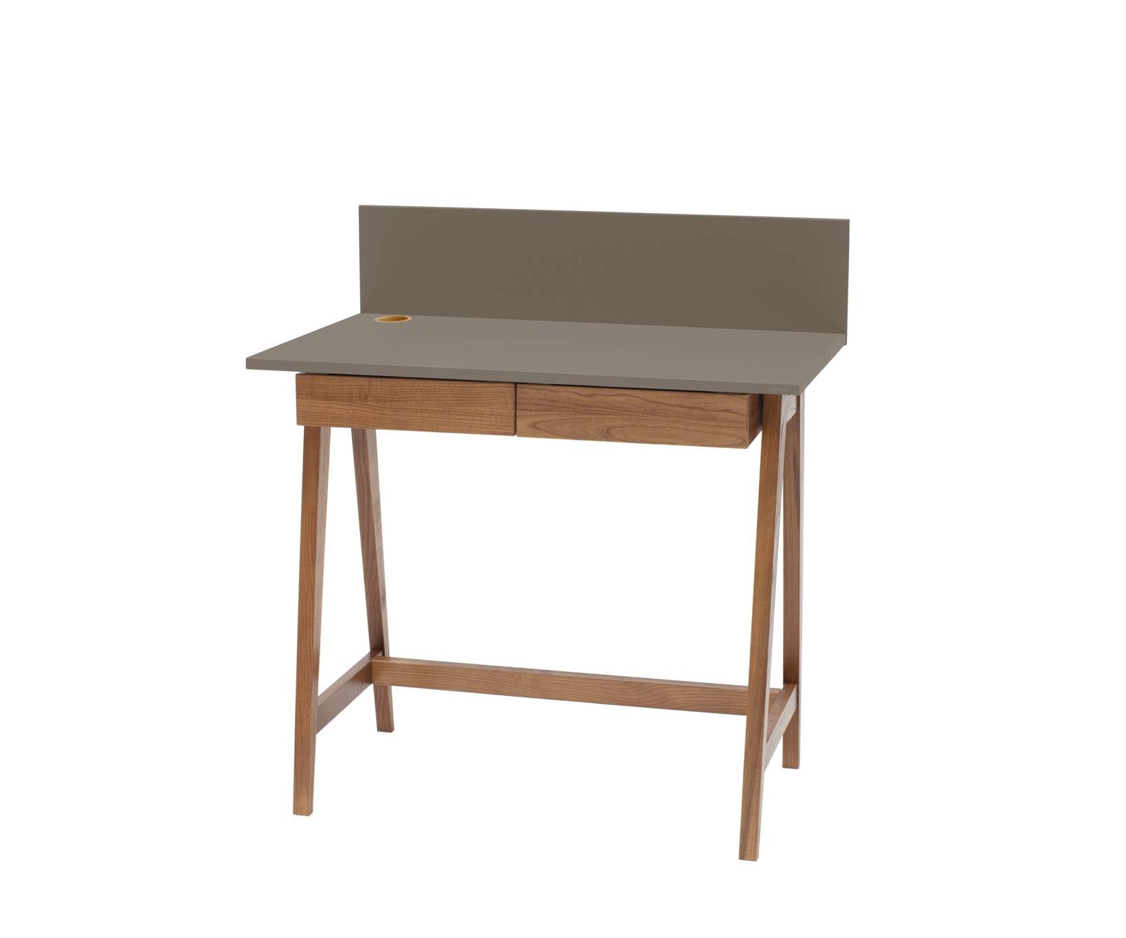 Luka Skrivebord 85x50cm Med Skuffe Eg Brun