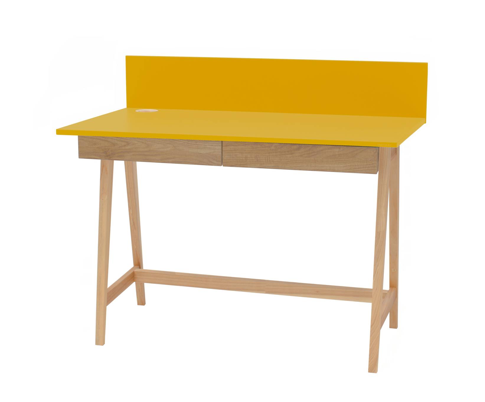 Luka Skrivebord 110x50cm Med Skuffe Eg Gul