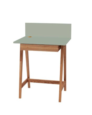 Luka Skrivebord 65x50cm Med Skuffe Eg Sage Grøn