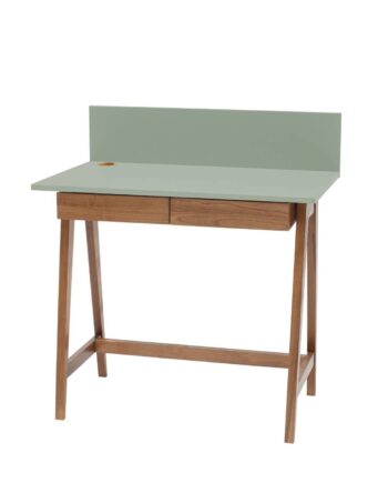 Luka Skrivebord 85x50cm Med Skuffe Eg Sage Grøn