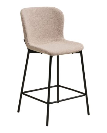 Maceda Counterstol Counterstol  Bouclé  Beige  Sorte Ben Hn1239  Sæt Af   Stk