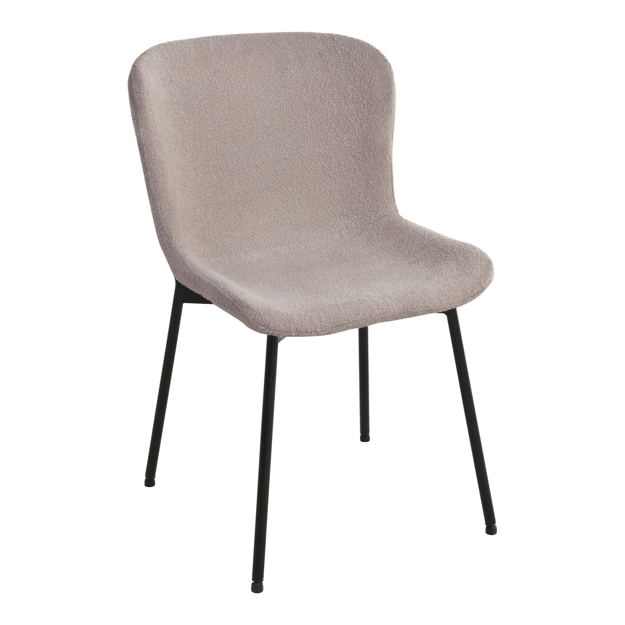 Maceda Spisebordsstol Spisebordstol Bouclé Beige Sorte Ben Hn1239 Sæt Af Stk
