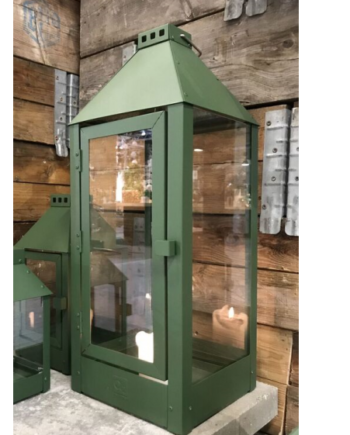 Marco Lanterne    Farver  22     22     60 Cm Galvaniseret Grøn