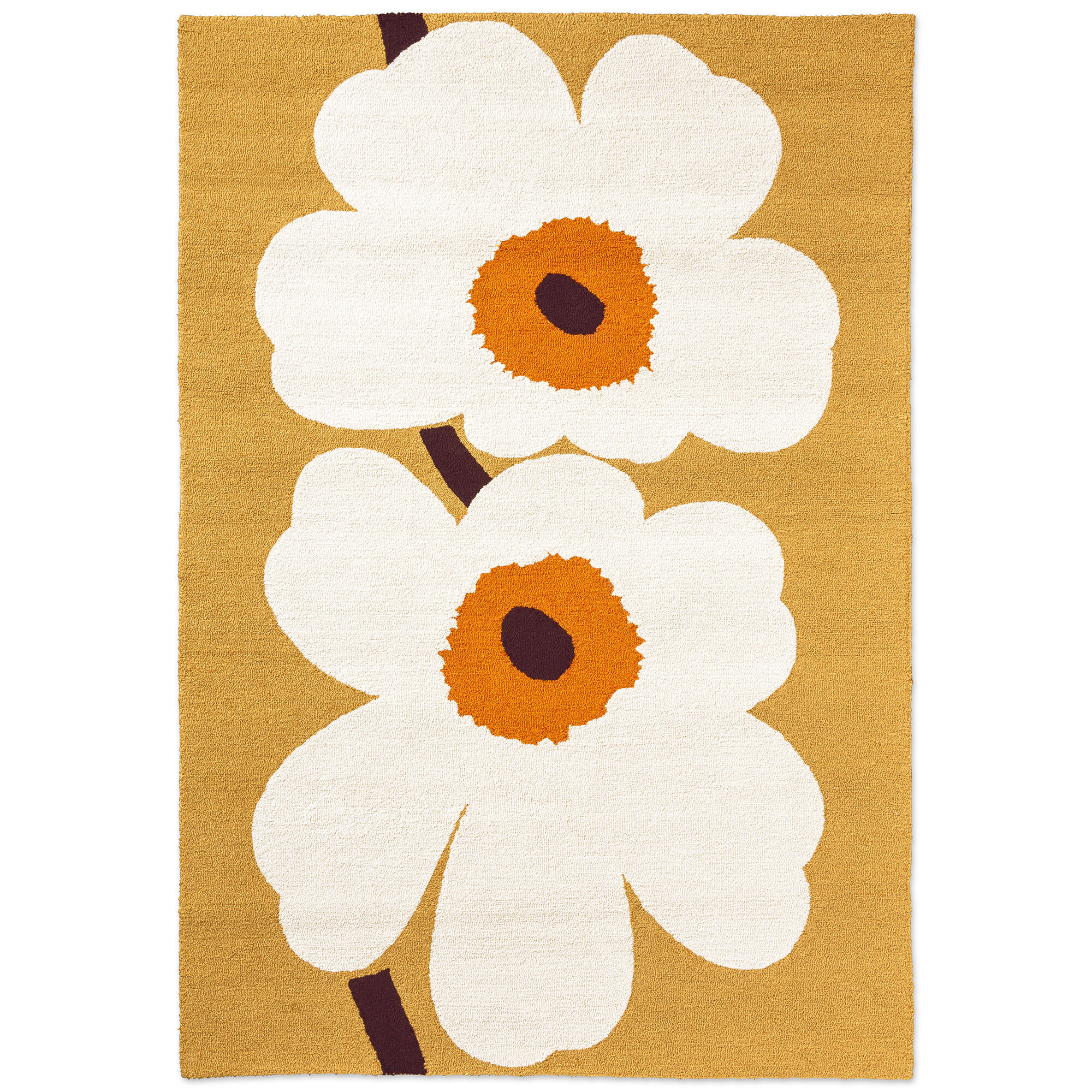 Marimekko Unikko 60 Th Anniversary Gulvtæppe Til Udendørsbrug 250 350 Cm Orange