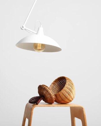 Mejlby Loftlampe   Hvid Metal