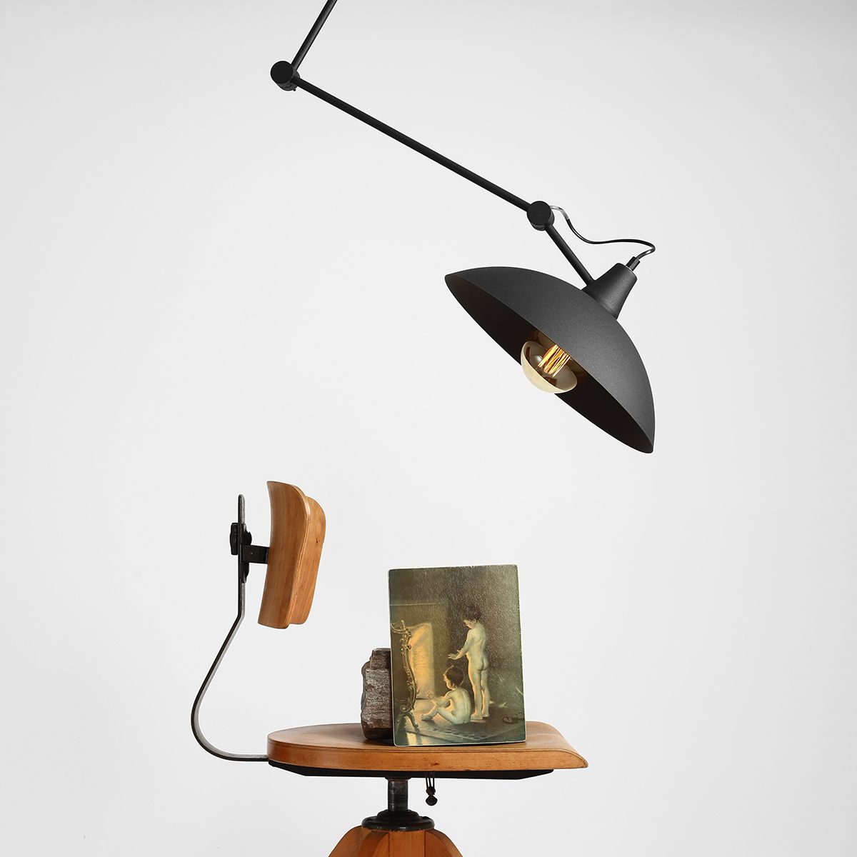 Mejlby Loftlampe   Sort Metal