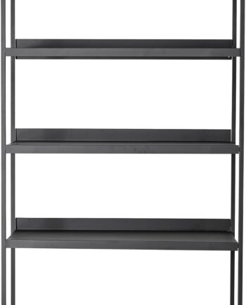 Metalreol Bloomingville Lot Sort   Minimalistisk Hylde H200   B39   L100 Cm