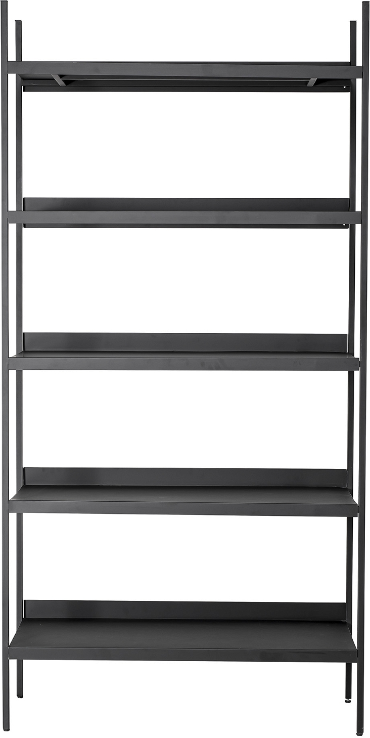 Metalreol Bloomingville Lot Sort   Minimalistisk Hylde H200   B39   L100 Cm