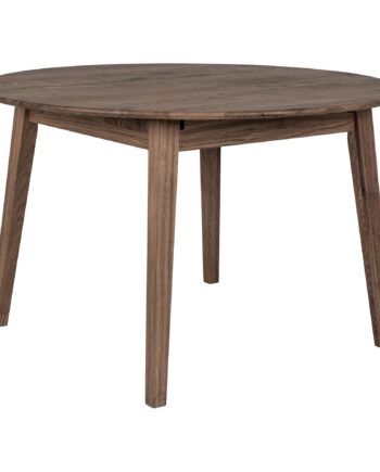 Metz Spisebord Spisebord  Egetræ  Smoked  Indbyggget Tillægsplade Med Butterflyfunktion ø118x118-158x75 Cm