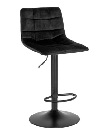 Middelfart Barstol Barstol  Velour  Sort  Sorte Ben Hn1207  Sæt Af   Stk