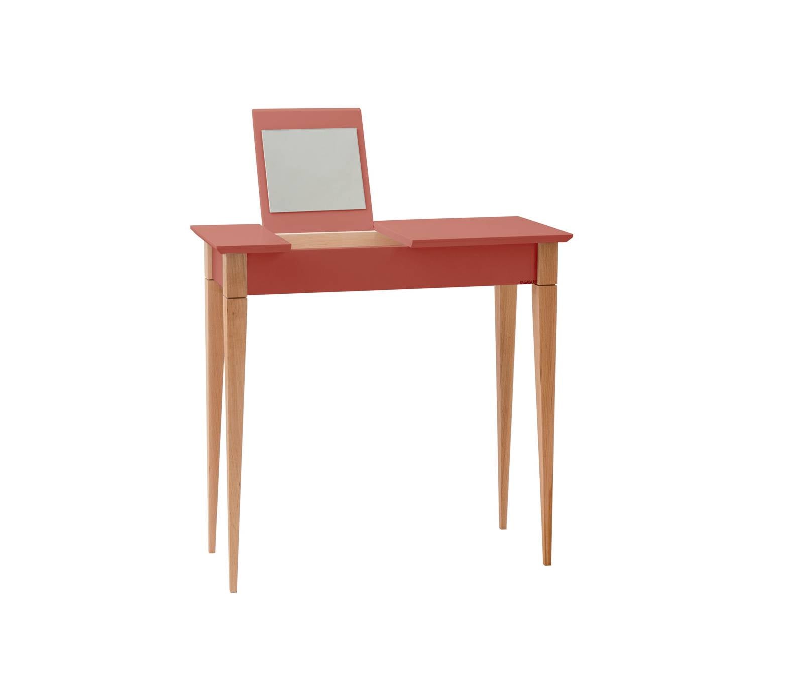 Mimo Sminkebord Med Spejl 65x35cm Antik Pink