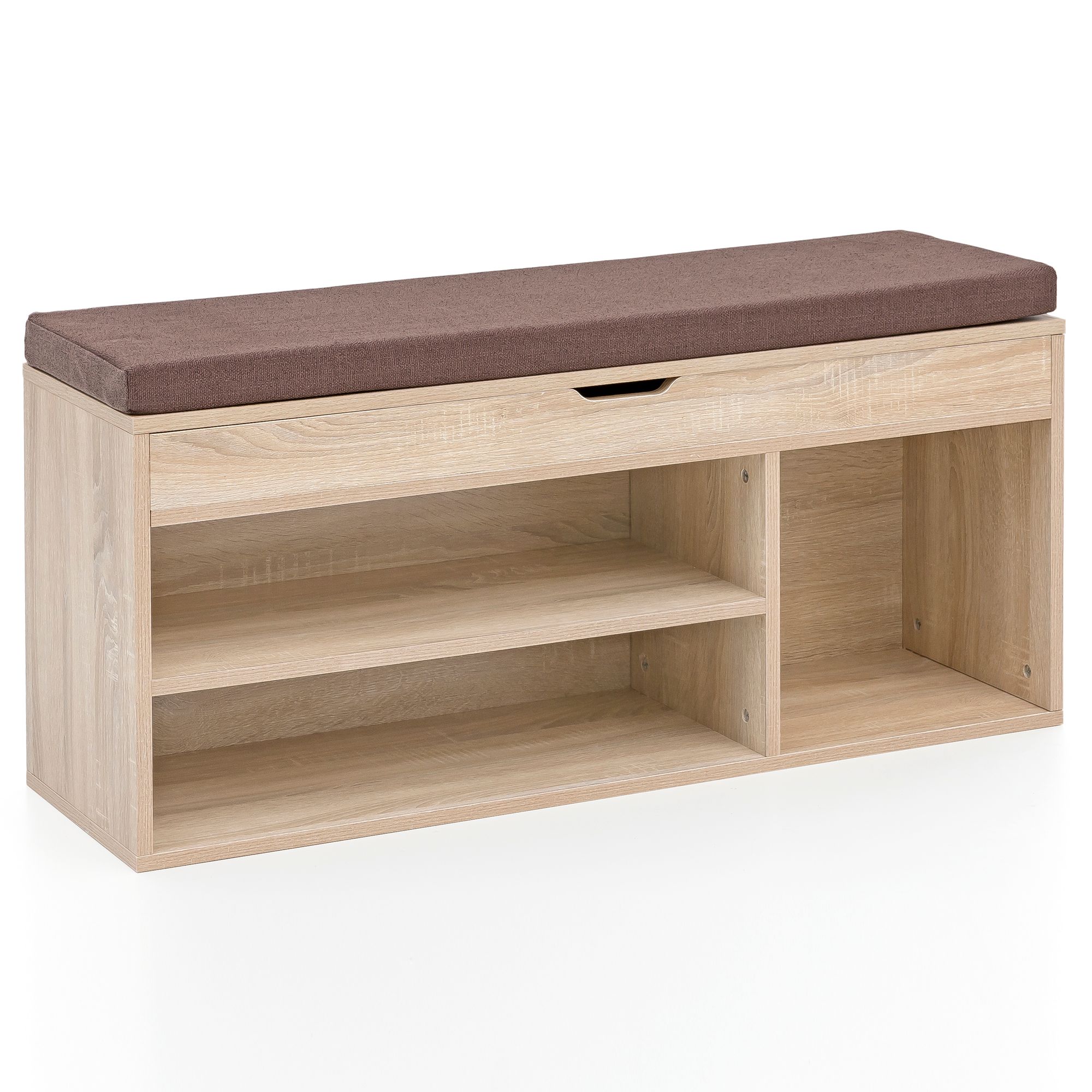 Moderne Skobænk   Varme Farver  104x51x32 Cm