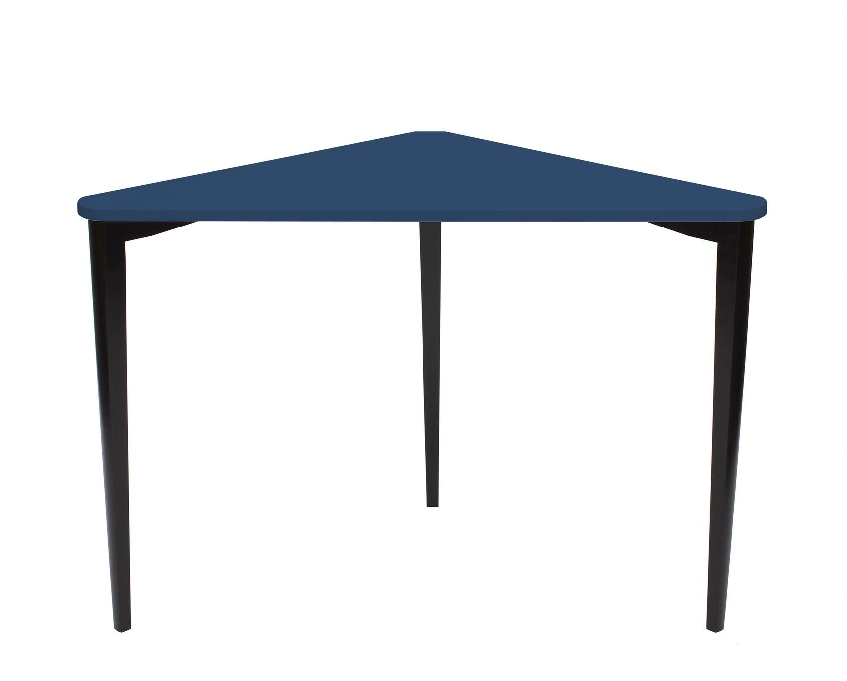 Naja Hjørneskrivebord B114   L85   H75cm Marineblå Sorte Ben