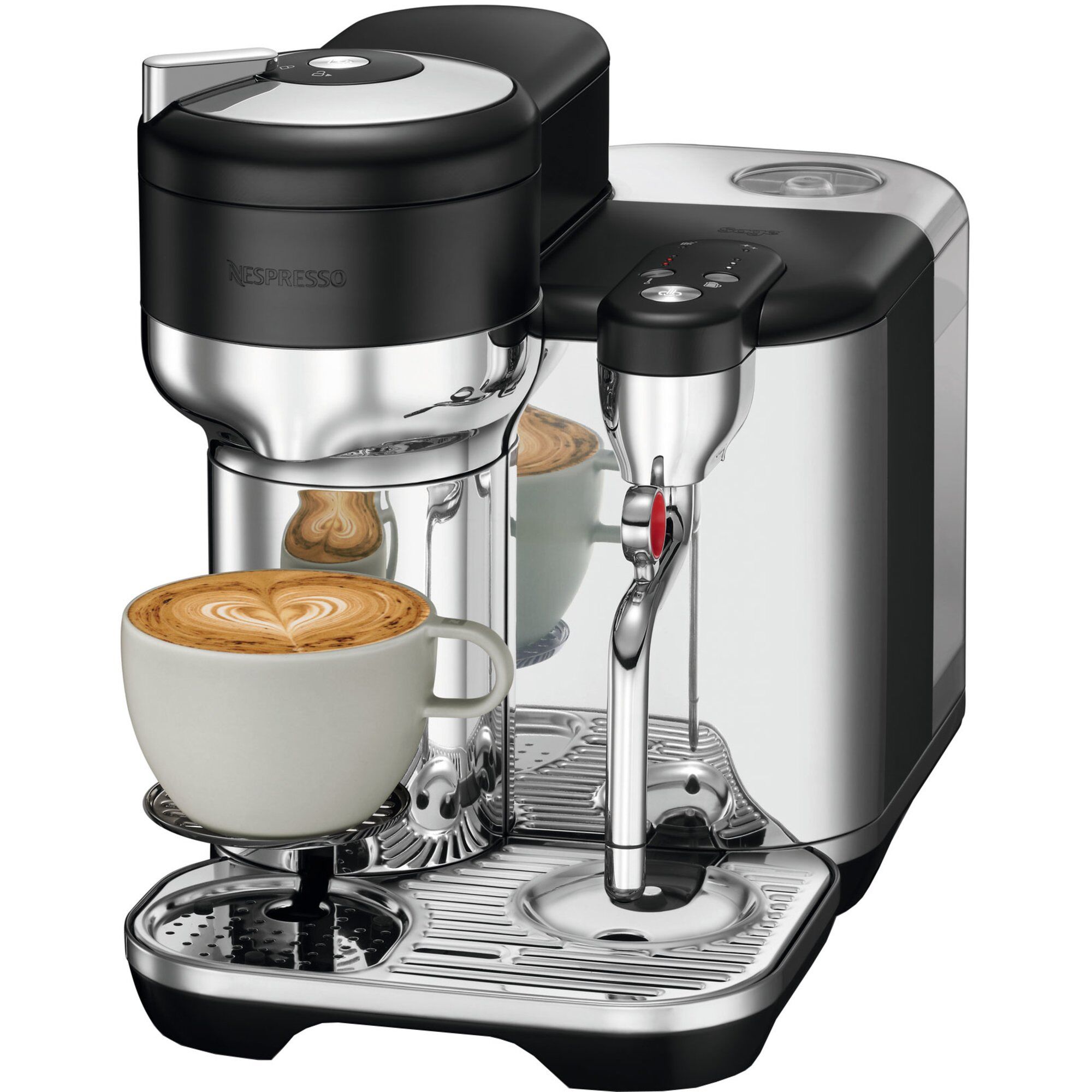 Nespresso By Sage Vertuo Creatista Kapselmaskine  Sort Rustfrit Stål