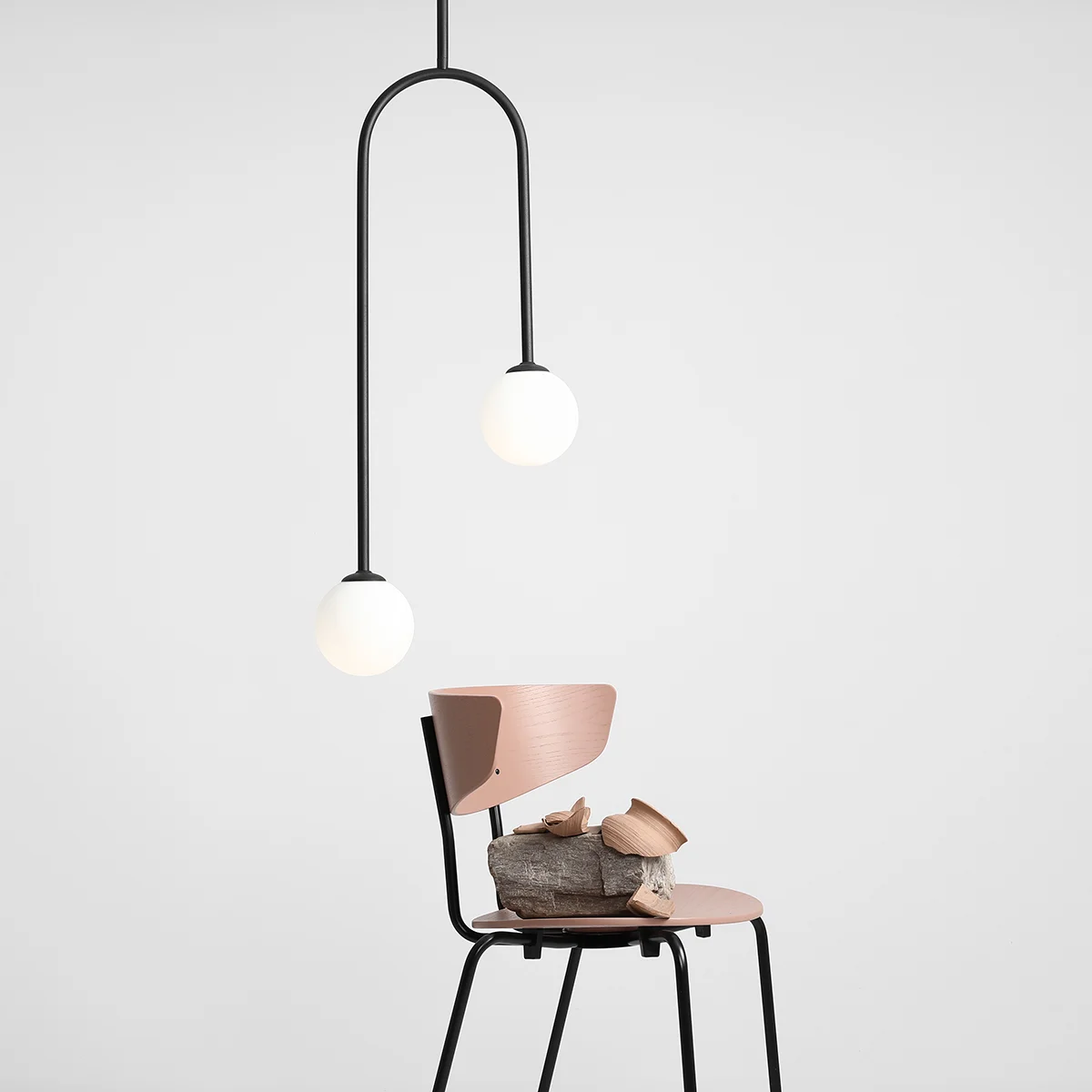 Novus Loftlampe Sort Metal Og Glas