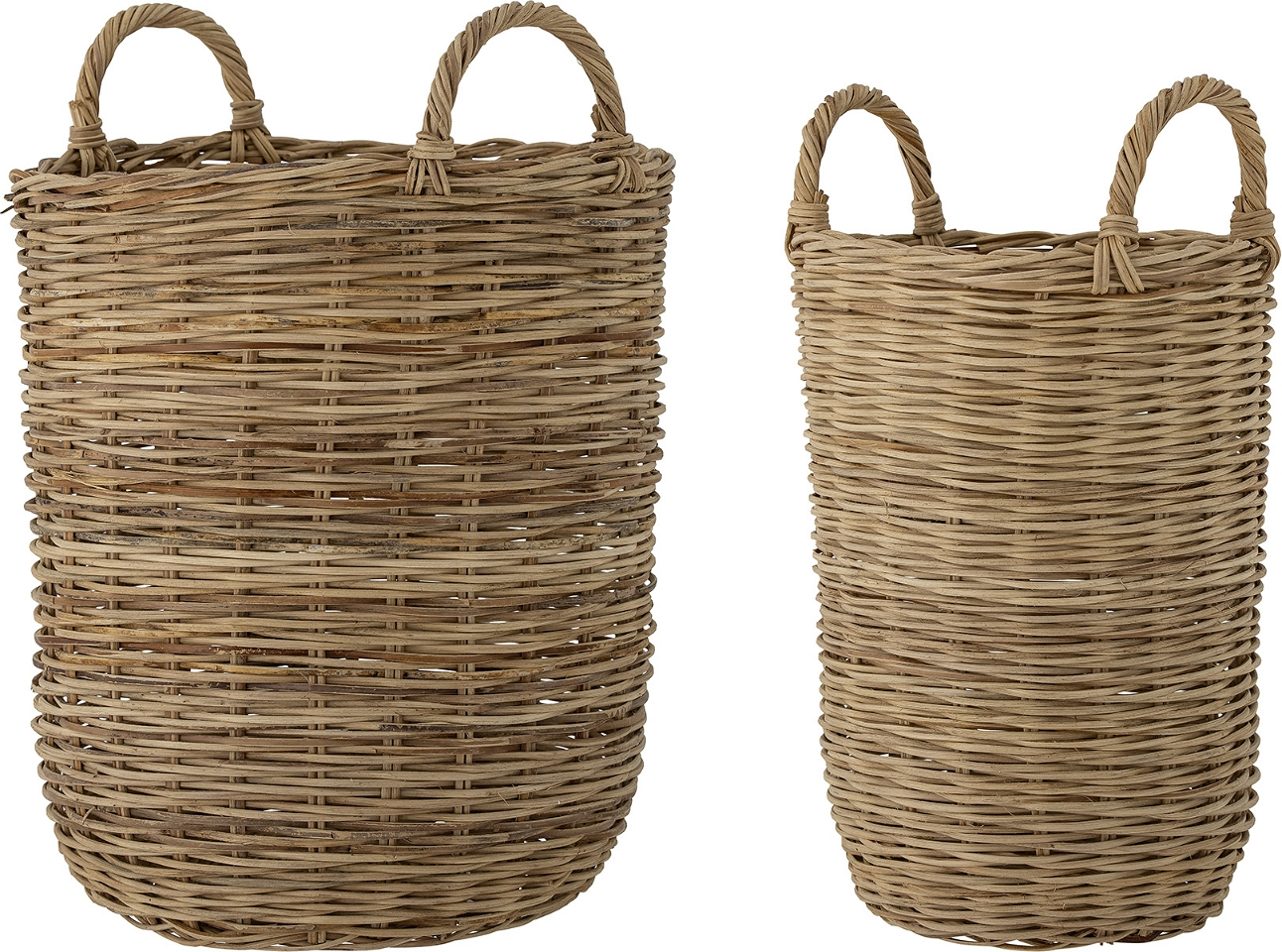 Opbevaringskurv Bloomingville Sede ø37   H52 Cm Rattan Brun