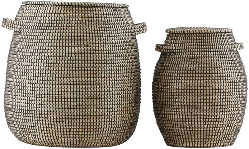 Opbevaringskurvesæt House Doctor Effect Søgræs Natur   Stk ø45   H53 Cm
