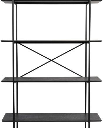 Opbevaringsreol Studio White Cabinet Antracit H180xb120xd40 Cm