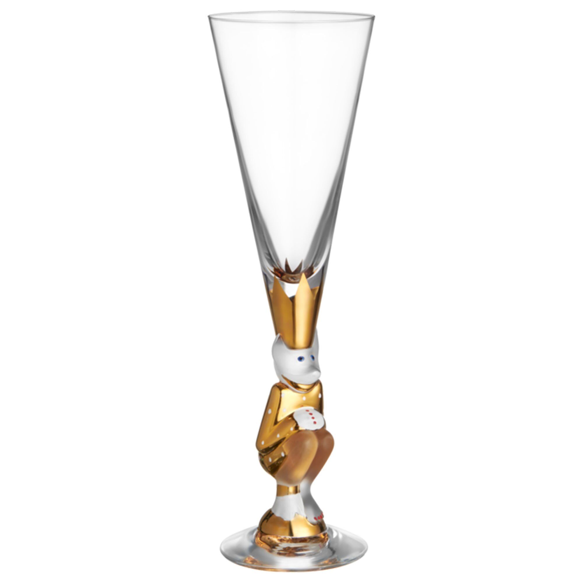 Orrefors Champagneglas The Sparkling Devil 19 Cl  Guld