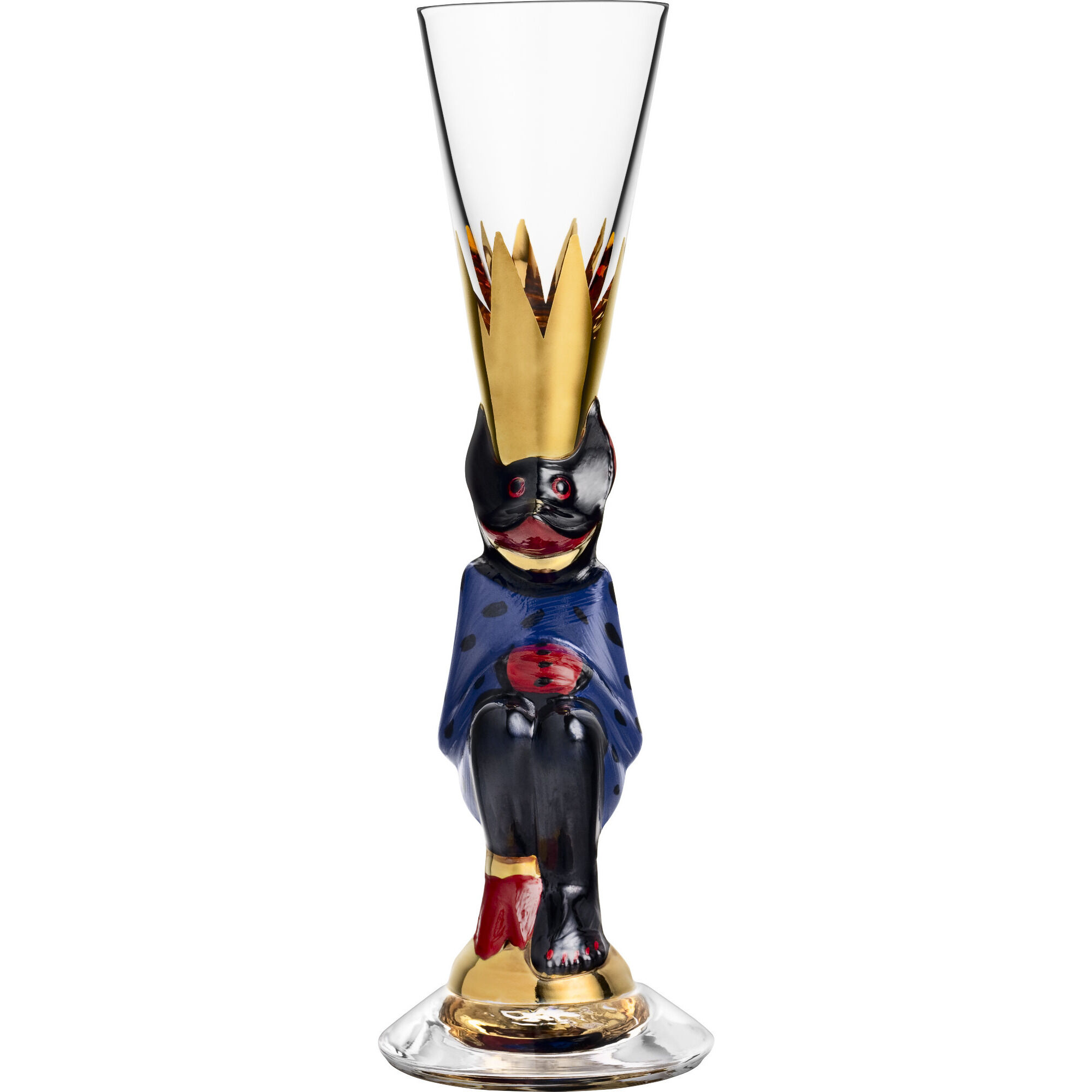 Orrefors Nobel Snapseglas   Cl  Blå