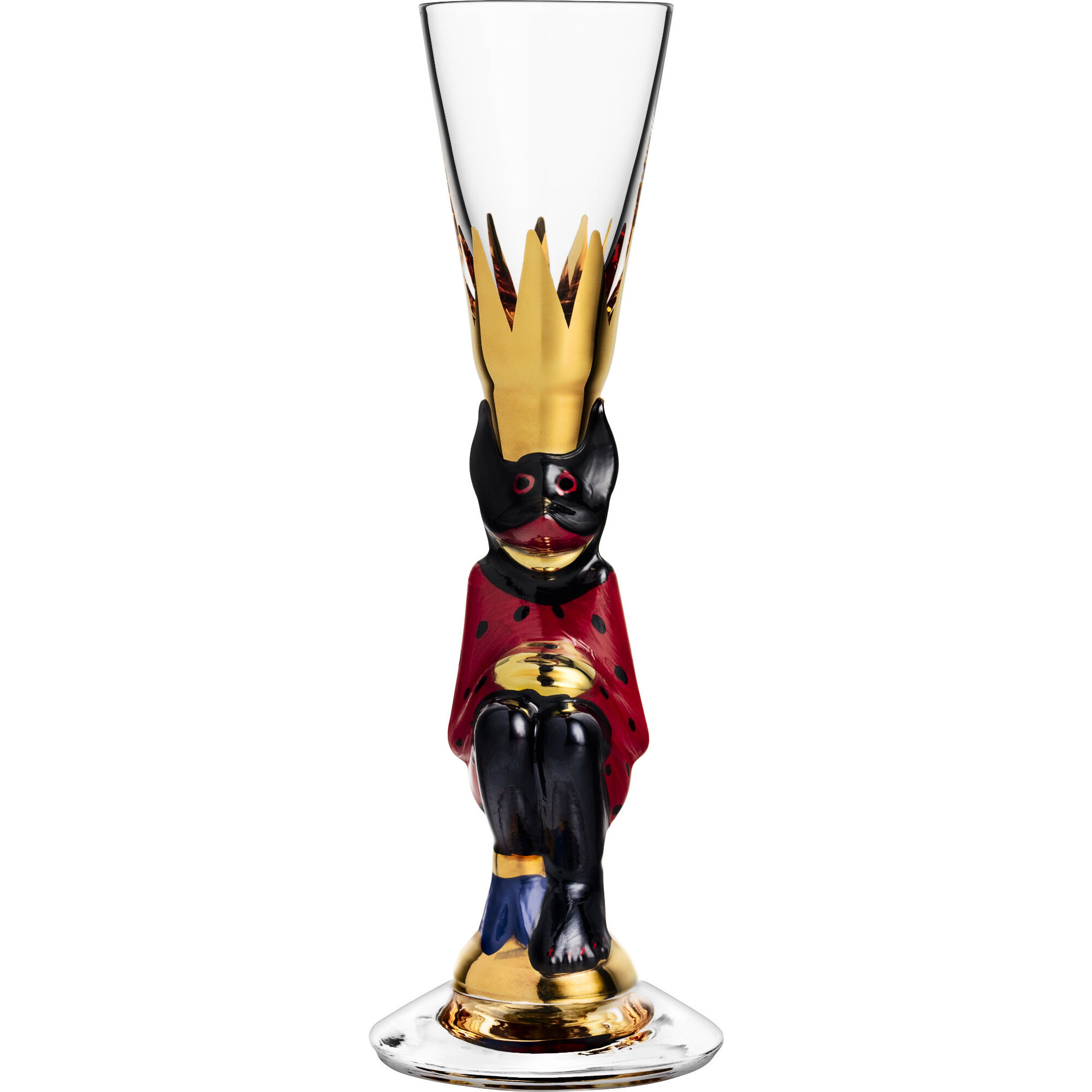 Orrefors Nobel Snapseglas   Cl  Rød