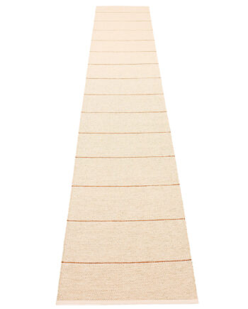 Pappelina Lea Gulvtæppe 375    70 Cm  Beige Rust Vanilla
