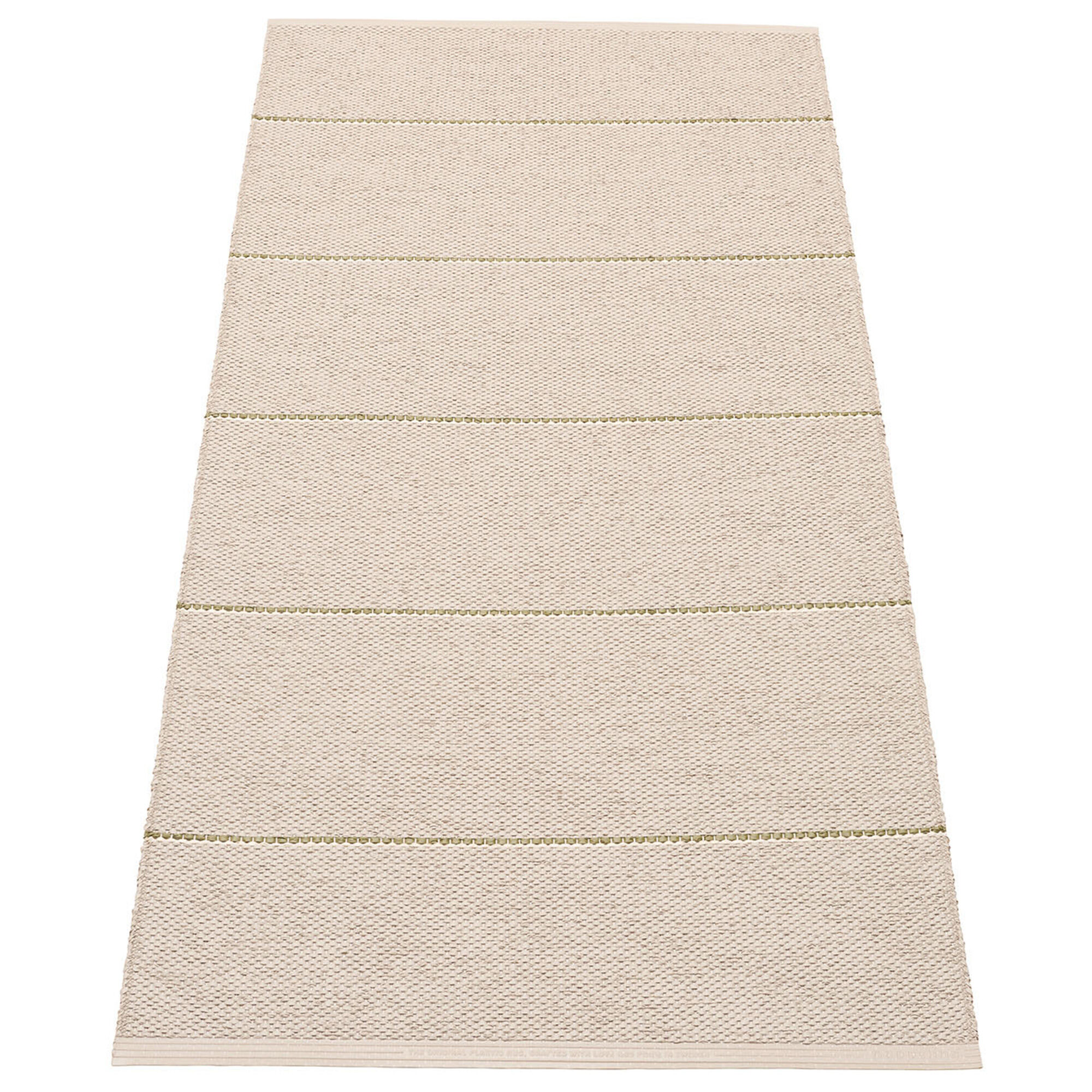Pappelina Lea Gulvtæppe 150 70 Cm Linen Pine Vanilla