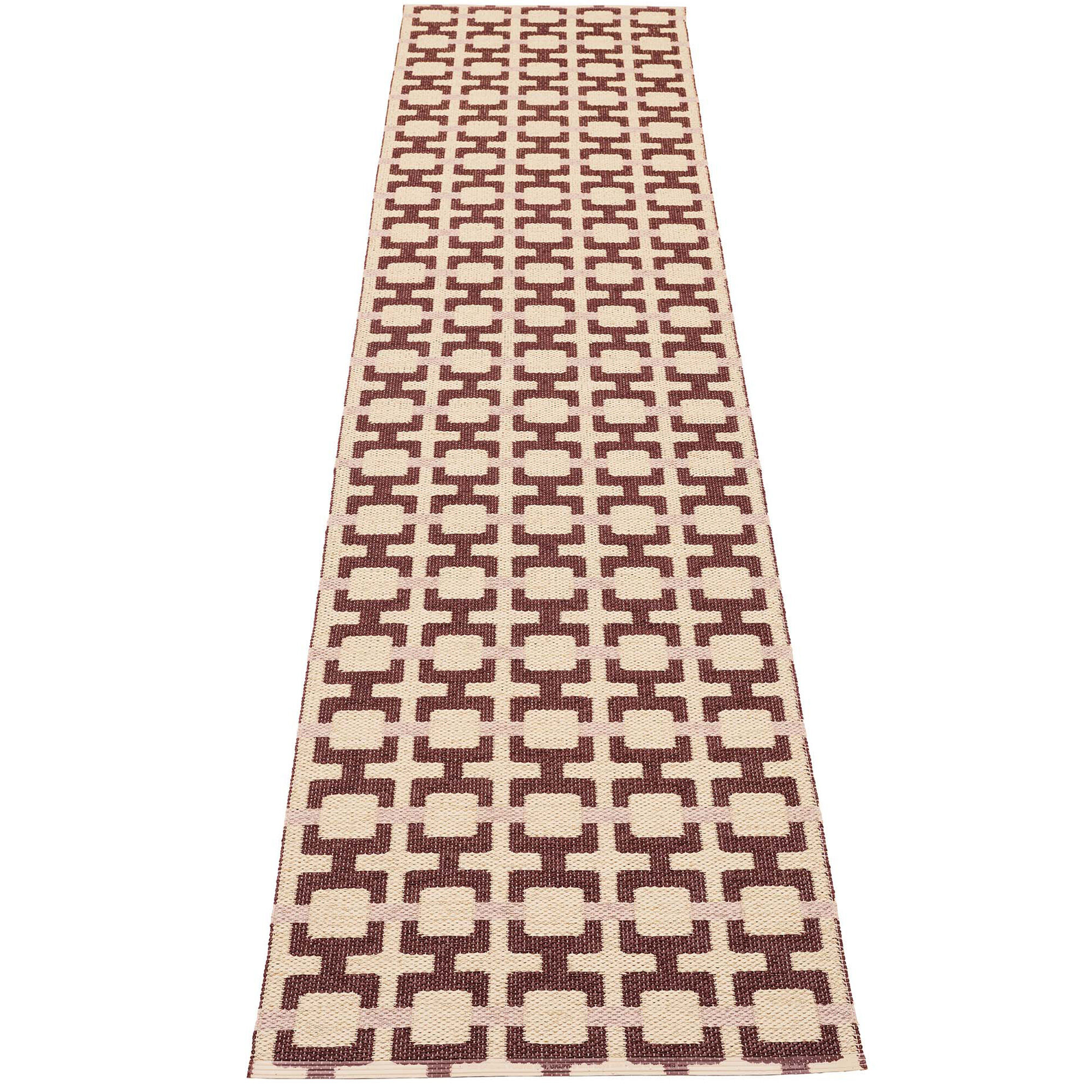 Pappelina Tom Gulvtæppe 300 70 Cm Burgundy Cream Rose