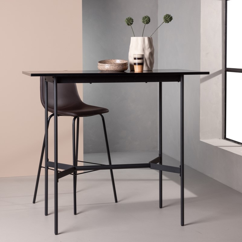 Pax Barbord Sort Mdf Og Metal