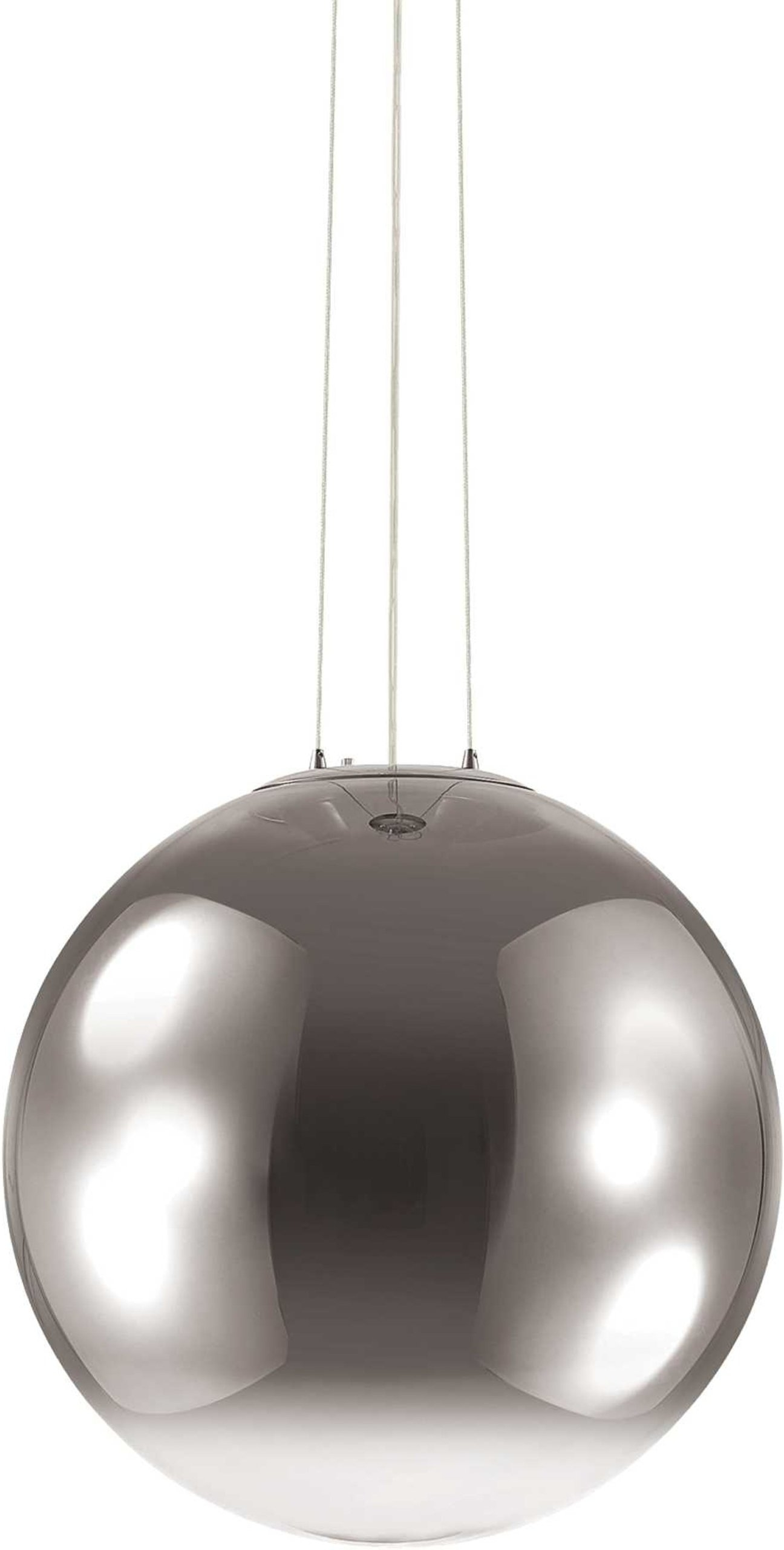 Pendel Loftlampe Ideal Lux Mapa Fade ø50 H56 265 Cm Glas Krom Justerbar