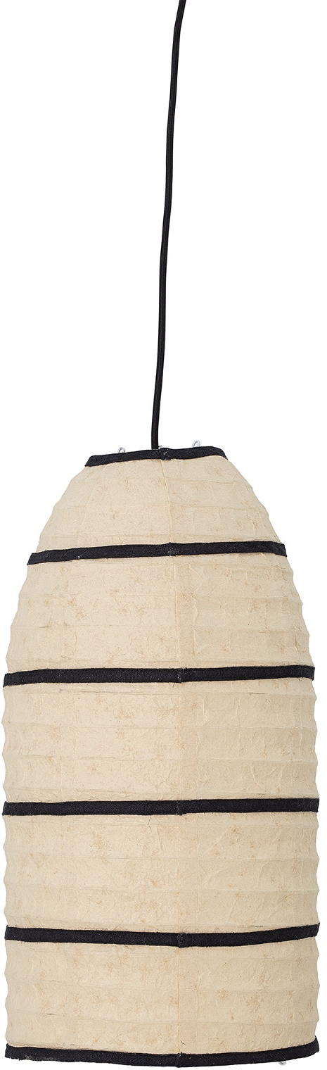Pendellampe Bloomingville Larrin ø32   H70 Cm Naturpapir Med Sorte Striber
