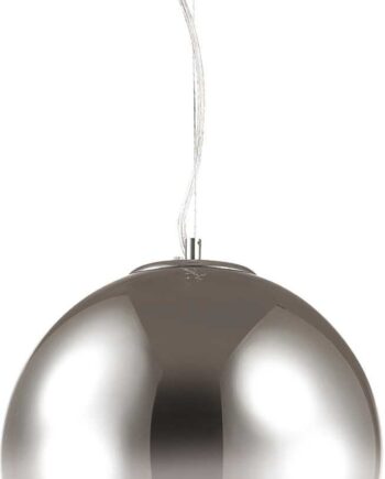 Pendellampe Ideal Lux Mapa Fade   Krom Glas ø40 Cm Med Justerbar Højde