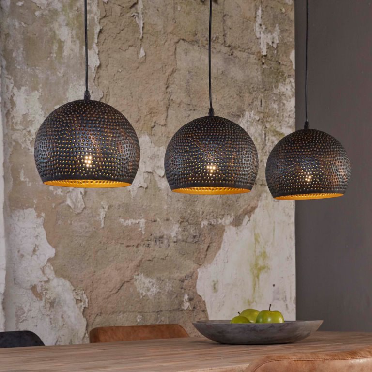 Perfora Loftlampe   Sort-brun Metal