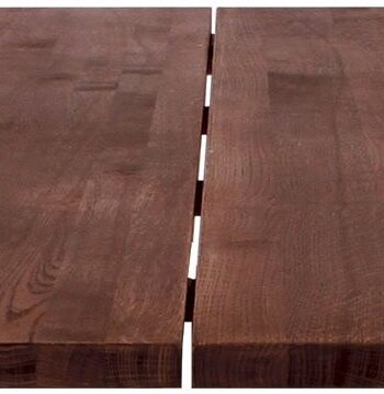 Plankebordplade House Of Sander Curve Mocca Egetræ 160x95 Cm