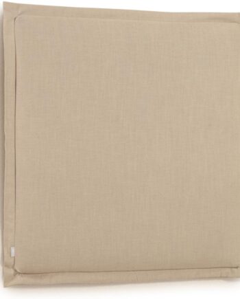 Polstret Sengegavl Kave Home Tanit   Beige Stof 106ã 106ã   Cm Fscâ -certificeret Træ