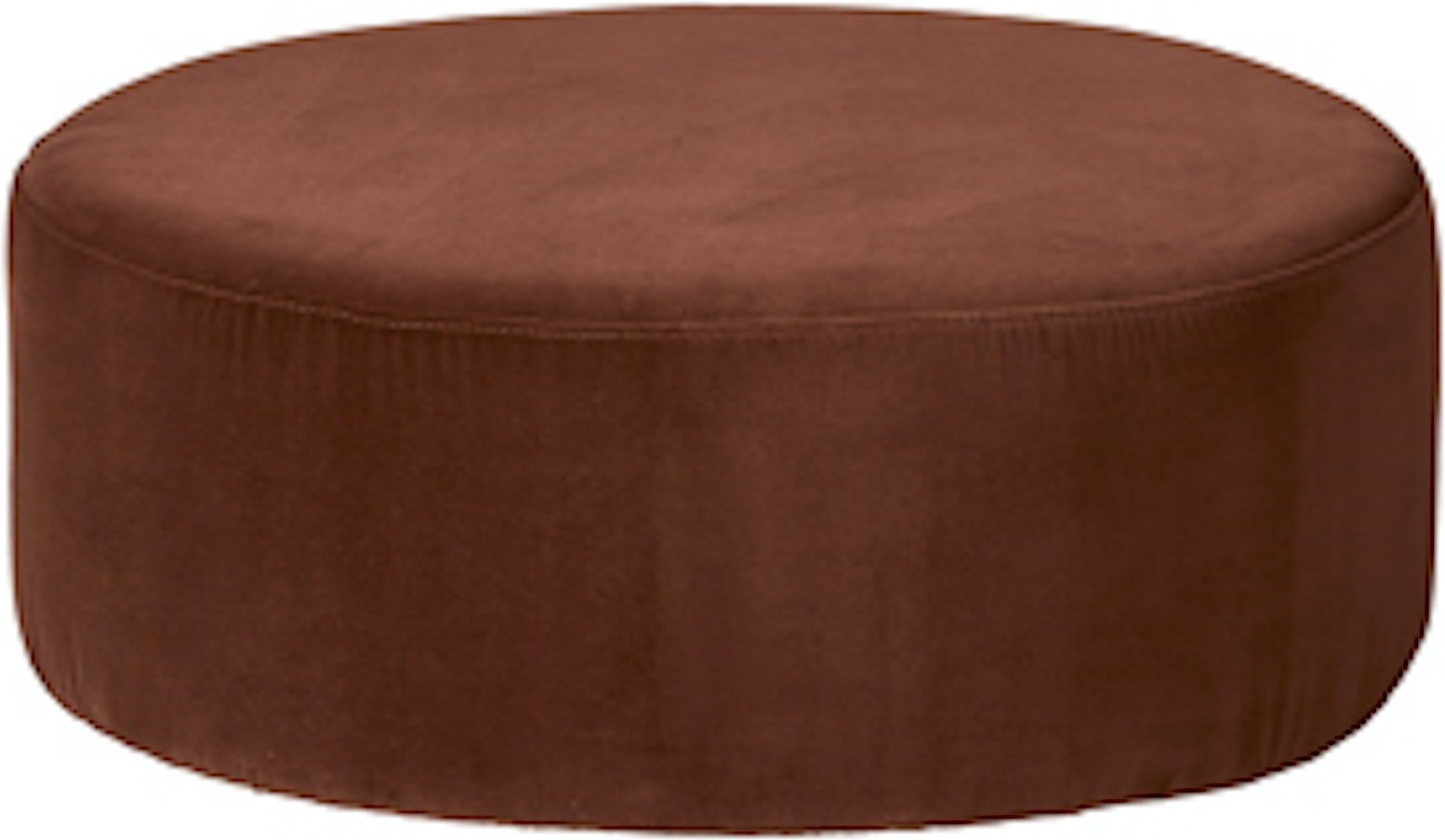 Puf Broste Copenhagen Wind Brun Velour ø82    H30 Cm