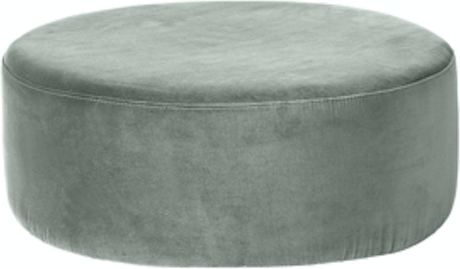 Puf Broste Copenhagen Wind ø82   H30 Cm Grøn Velour