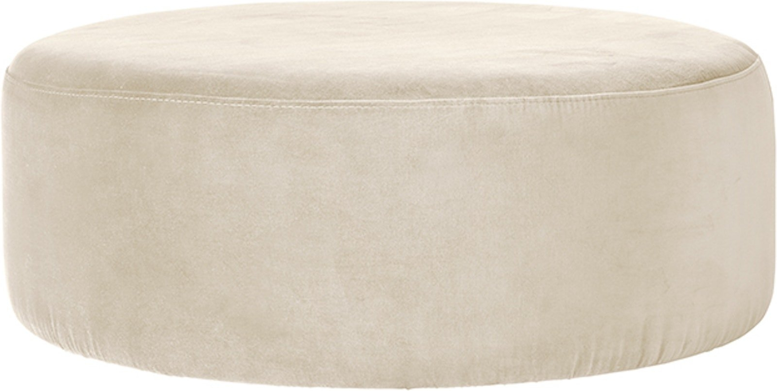Puf Broste Copenhagen Wind ø82   H30 Cm Hvid 100  Polyester