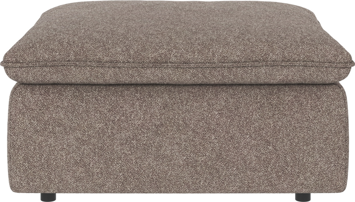 Puf Rowico Rawlins Mørk Beige 91x91x45 Cm Fodskammel Siddepuf Bobby Polyester