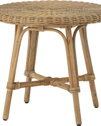 Rattan Hjørnebord Anja Fra Bloomingville   Sidebord   Bakkebord ø53   H47 Cm Natur