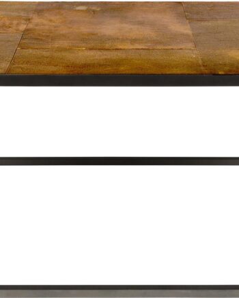 Rektangulært Sofabord Dutchbone Lee 110ã 55ã 40 Cm Brungrå Aluminium Jern