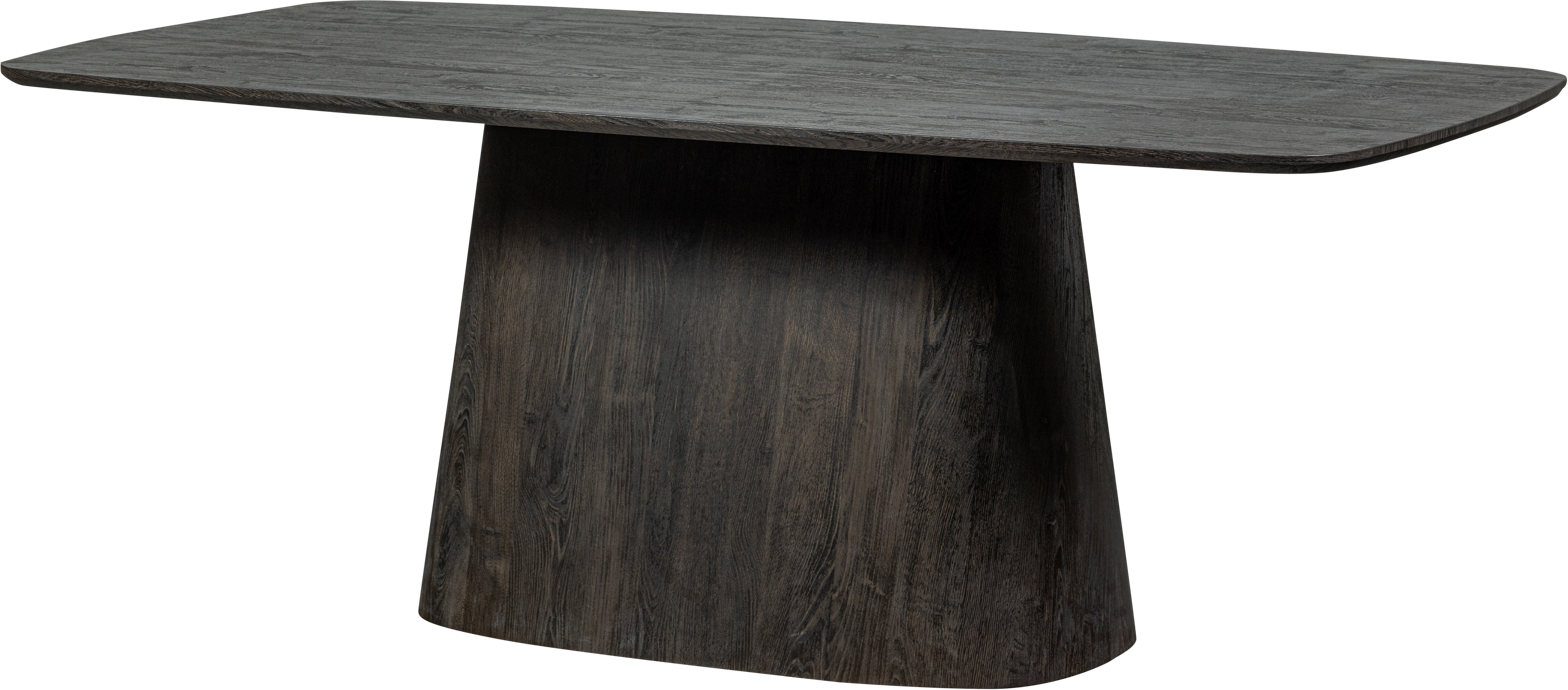 Rektangulært Spisebord Woood Collection Leah Mørkebrunt Mdf 200x105 Cm