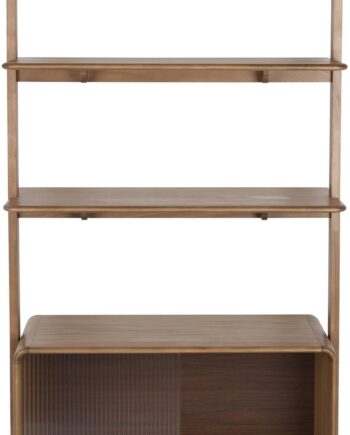 Reol Hyllesystem Zuiver Rise Asketræ Mudderbrun H180   B90   D35 Cm