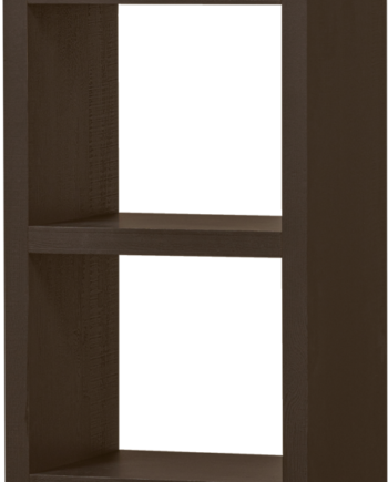 Reol Woood Timo Mørkebrun Træ H195xb50xd40 Cm Hyldereol åbne Hylder