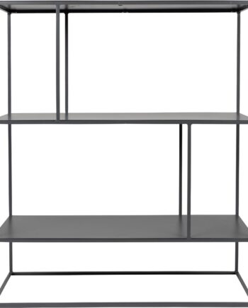 Reol Zuiver Son Stabelbar Mørkegrå Pulverlakeret Jern H88xb76xd30 Cm