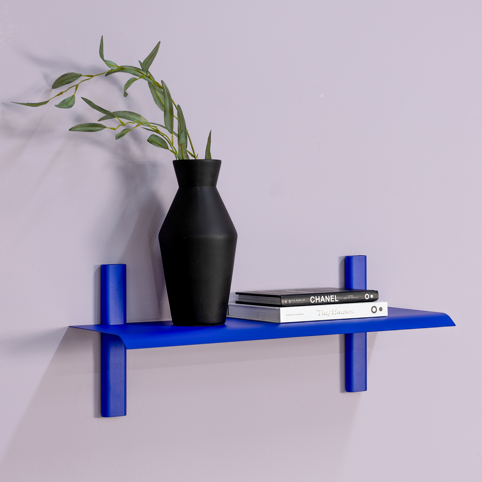 Repisa Væghylde Metal Farver Bredde 60 Cm Koboltblå Metal