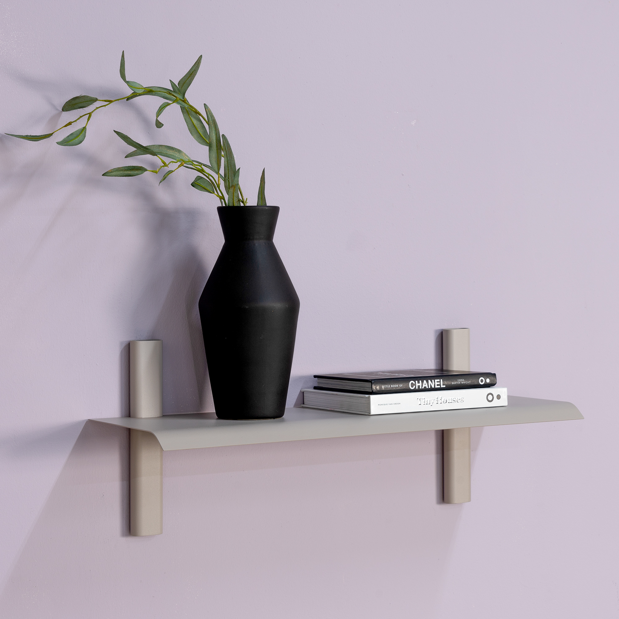 Repisa Væghylde Metal Farver Bredde 60 Cm Silky Taupe Metal