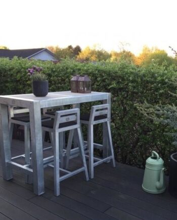 Rock-solid Barbord   Galvaniseret Stål  Uden Hjul  67   124   Højde 100 Cm