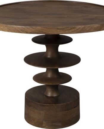Rundt Sofabord Dutchbone Cath ø66   H50 Askegrå Mangotræ Mid-century Modern