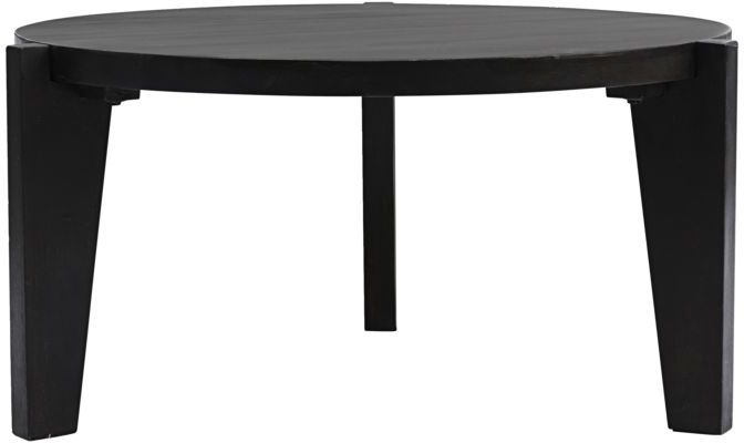 Rundt Sofabord Loungebord House Doctor Bali ø80   H40 Cm Sort Mangotræ